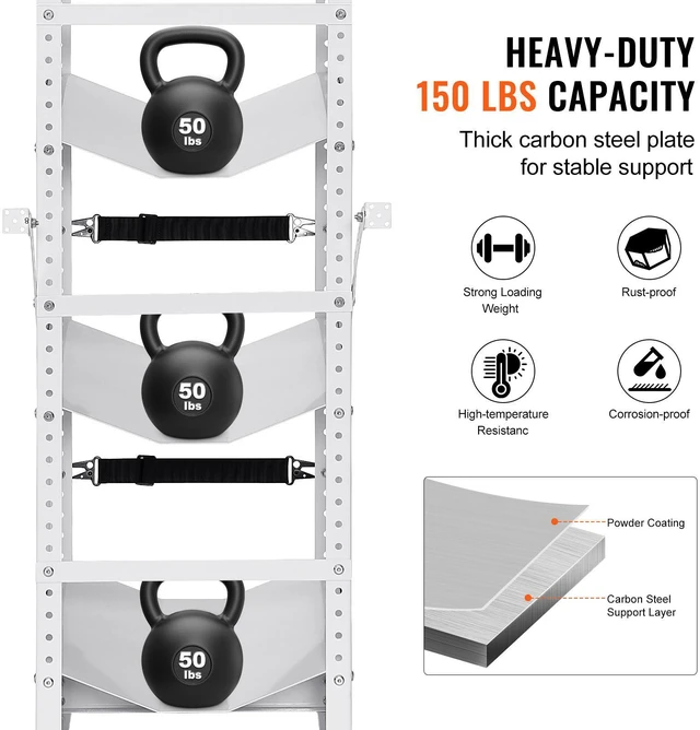 Alt view image 3 of 7 - Refrigerant Tank Rack, with 3 x 30-50lb Bottle Tanks, Cylinder Tank Rack 14.64x13.97x46.06 in, Refrigerant Cylinder Rack Gas Cylinder Racks and Holders for Freon, Gases, Oxygen, Nitrogen