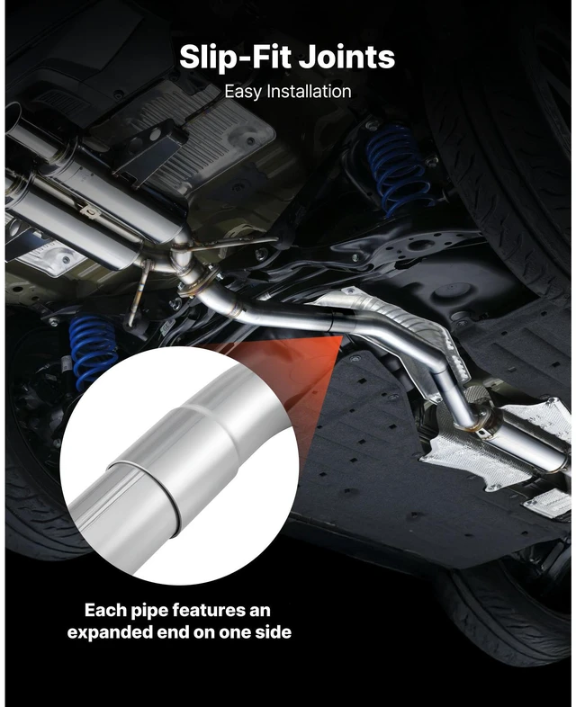 Alt view image 6 of 13 - Exhaust Pipe, 8 Pcs 2.25 Inch Mild Steel DIY Custom Exhaust Tubing Straight & U-Bend Kit with 90 & 135 Degree Pipes, Galvanized Surface Finish, Universal Fit for Truck, Sedan, Sports Car, SUV