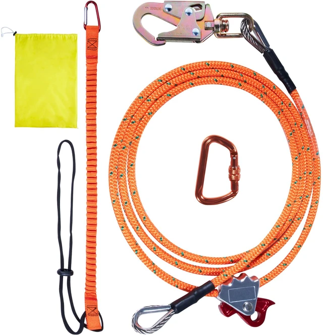 Alt view image 8 of 14 - Steel Core flipline, 1/2" x 8' Arborist Flipline, Flip Line for Tree Climbing with Alloy Steel Snap Hook, Aluminum Alloy Carabiner and Extra Tool Lanyard, for Arborist, Tree Climbers