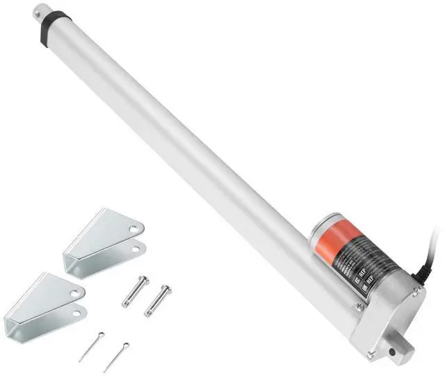 Main image of Linear Actuator 12V, 18 Inch High Load 330lbs/1500N Linear Actuator, 0.19"/s Linear Motion Actuator with Mounting Bracket and IP54 Protection