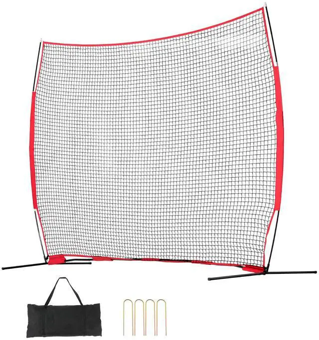 Main image of Barricade Backstop Net, 12x9 ft Ball Sports Barrier Netting, Portable Practice Equipment with Carry Bag, Protection Screen for Baseball Softball Lacrosse Soccer Hockey Training, for Backyard
