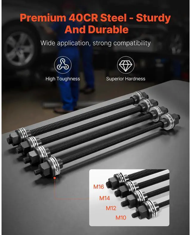 Alt view image 5 of 9 - VEVOR 36 PCS Pull and Press Sleeve Kit Steel Bush Bearing Removal Installation