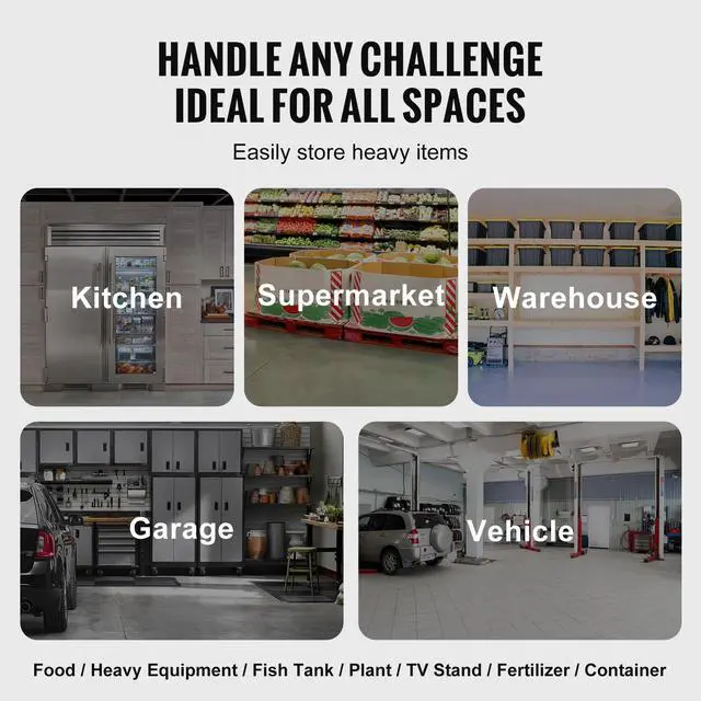 Alt view image 6 of 7 - Aluminum Dunnage Rack, 48 x 20 Commercial Food Floor Rack, 8 Off the Floor, 1000 lbs Capacity All-Welded Aluminum Storage Rack, for Storage in Restaurants, Kitchens, Garages and Vehicles