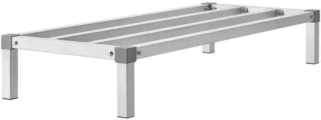 Main image of Aluminum Dunnage Rack, 48 x 20 Commercial Food Floor Rack, 8 Off the Floor, 1000 lbs Capacity All-Welded Aluminum Storage Rack, for Storage in Restaurants, Kitchens, Garages and Vehicles