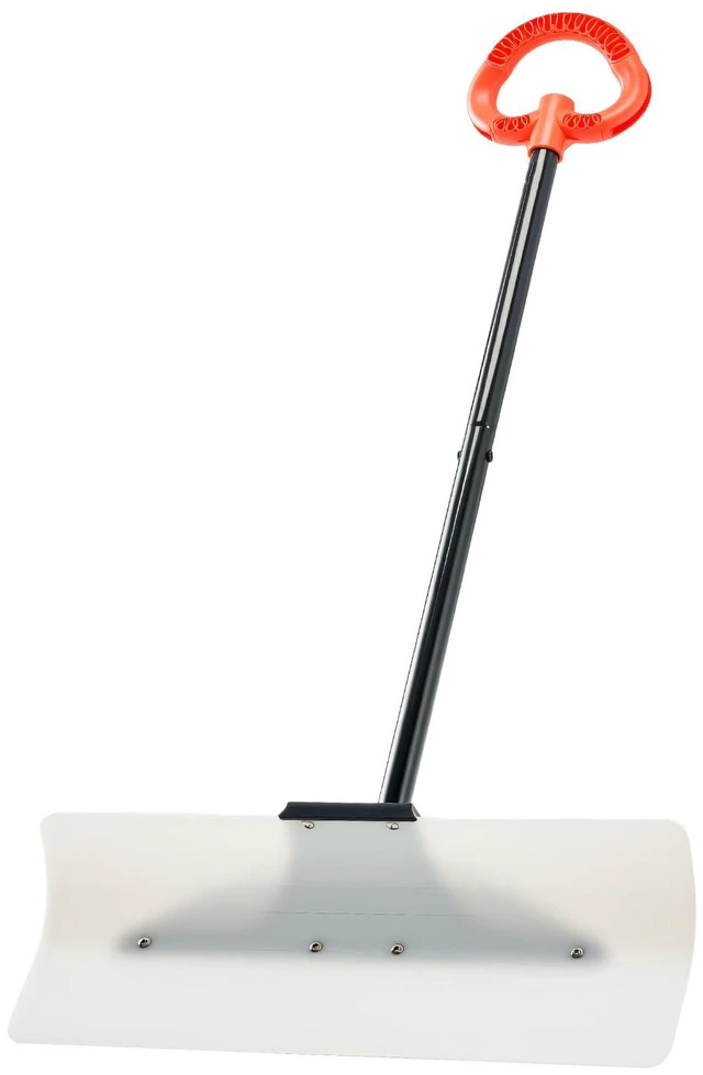 Alt view image 2 of 9 - Plastic Snow Pusher Shovel 24in Heavy Duty Snow Plow for Driveway Ergonomic Grip