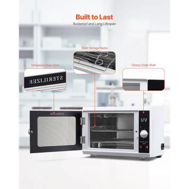 Alt view image 6 of 7 - Nail Tool Cleaning Machine 12L Large Capacity Knob Control Tool Cabinet Cleaner