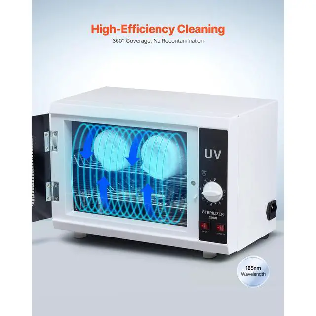 Alt view image 2 of 7 - Nail Tool Cleaning Machine 12L Large Capacity Knob Control Tool Cabinet Cleaner
