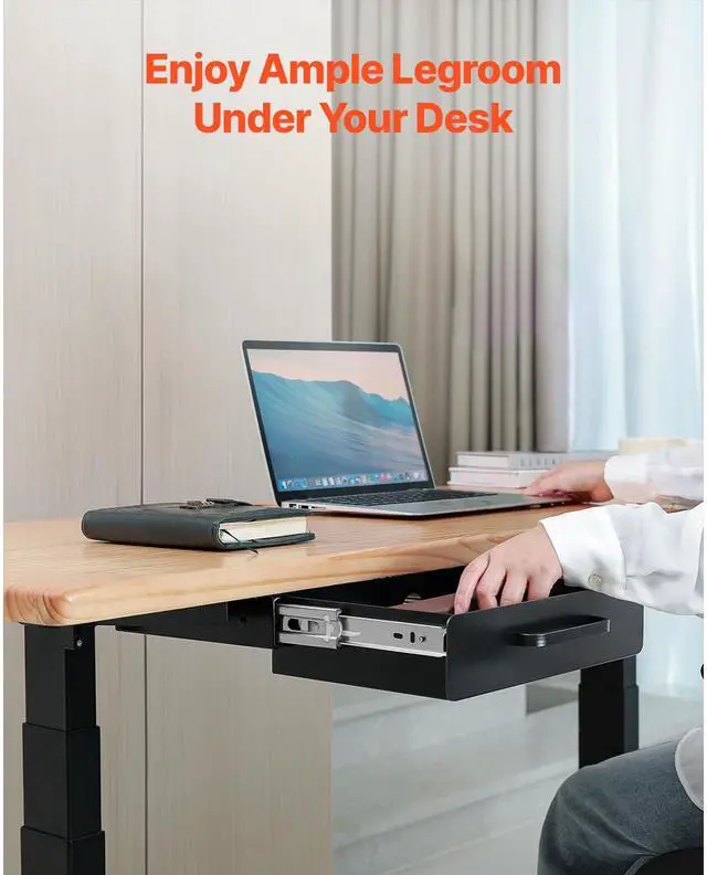 Alt view image 3 of 7 - VEVOR 13 in Under Desk Drawer Organizer Slide-out Drawer Space Saver for Home Office