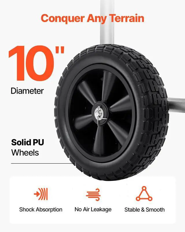 Alt view image 5 of 7 - Water Hose Reel Cart, 250/400 ft High-Pressure Garden Hose Cart, Hoses Reel Carts with Four Wheels, Handle & Heavy-Duty Mesh Storage Basket, Portable Hoses Reels for Garden Watering, Car Washing
