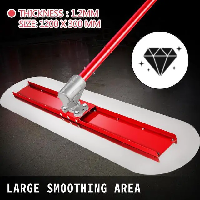 Alt view image 3 of 7 - Bull Float Manganese Steel Concrete Float 1200x300mm Concrete Float Tool Cement Tool Bull Concrete Kit Bull Pool Float Bull Float Handle Bull Float Bracket Concrete Tool Finishing Bull Float