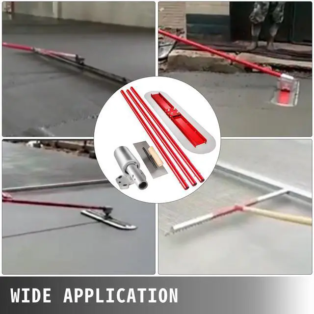 Alt view image 7 of 7 - Bull Float Manganese Steel Concrete Float 1200x300mm Concrete Float Tool Cement Tool Bull Concrete Kit Bull Pool Float Bull Float Handle Bull Float Bracket Concrete Tool Finishing Bull Float