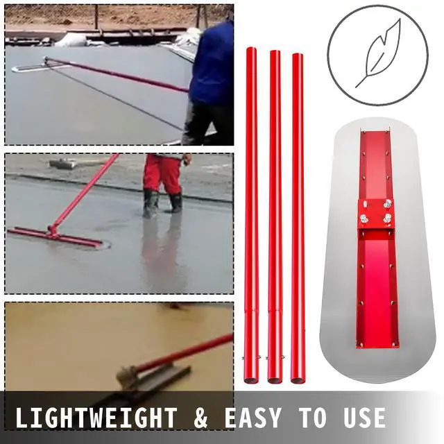 Alt view image 5 of 7 - Bull Float Manganese Steel Concrete Float 1200x300mm Concrete Float Tool Cement Tool Bull Concrete Kit Bull Pool Float Bull Float Handle Bull Float Bracket Concrete Tool Finishing Bull Float