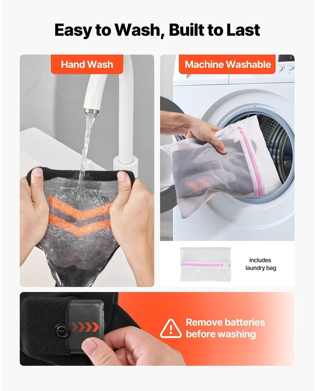 Alt view image 7 of 9 - VEVOR Electric Heated Socks 5000mAh M Size Rechargeable Heated Socks for Hunting