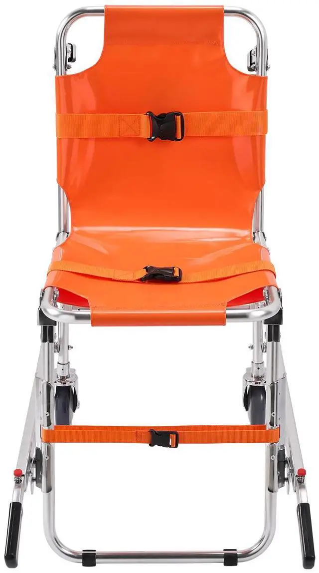 Main image of EMS Stair Chair, 350 lbs Load Capacity, Foldable Aluminum Emergency Stair Climbing Wheelchair with 2 Wheels, Portable Stair Lift Chair Ambulance Firefighter Evacuation Use for Elderly, Disabled