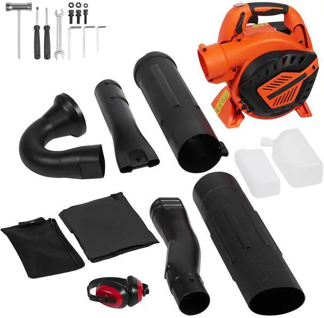 Main image of Leaf Blower, 26CC 2-Cycle Handheld Leaf Blower with A Fuel Tank, 2-in-1 Blower 425CFM Air Volume 156MPH Speed, Ideal for Lawn Care, Leaf Cleaning, and Snow Removal