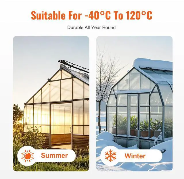 Alt view image 4 of 7 - 14 Pack Polycarbonate Greenhouse Panels, 2' X 4' X 0.16'' Roof Panels Sheets, Waterproof UV Protected Corrugated Plastic Roofing, Impact Resistance Clear Roofing Sheets for Greenhouse/Garden