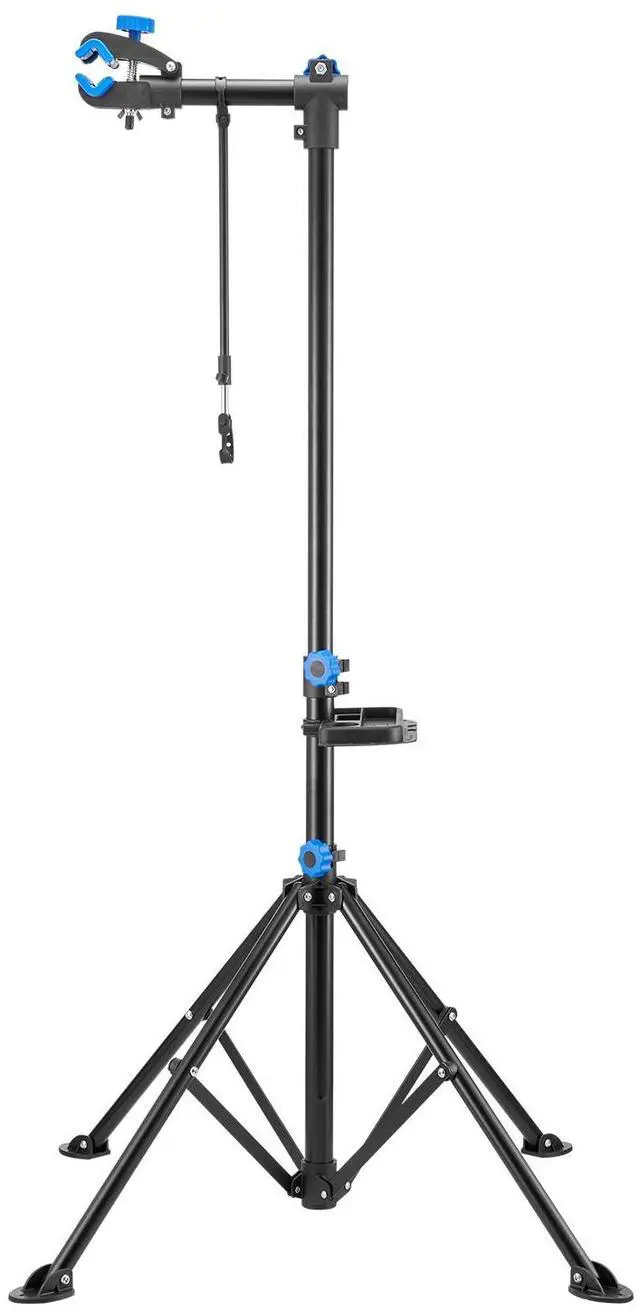 Main image of Bike Repair Stand, 66 lb Heavy-duty Bicycle Work Stand with 32.8-56.6 in Adjustable Height & Magnetic Tool Tray, Foldable Bicycle Maintenance Rack, Shop Home Mechanics for Mountain & Road Bike