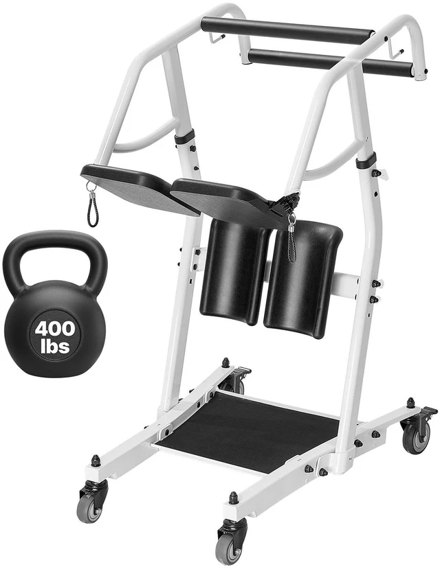 Alt view image 2 of 9 - Sit to Stand Patient Lift 400LB Capacity Stand Assist Lift Aid for Home Care Use