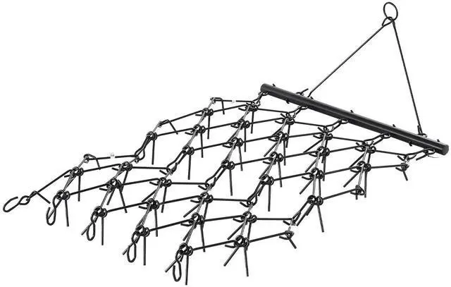 Main image of Drag Harrow, 4 ft x 5.6 ft Durable Chain Harrow with 80 Sharp Teeth, Suitable for ATV UTV Tractor, Ideal for Soil Preparation, Seeding, Smoothing Landscapes, and Yard Gravel Driveway Maintenance