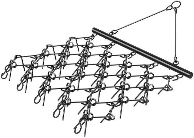 Main image of Drag Harrow, 5 x 4.5 ft Durable Chain Harrow with 60 Sharp Teeth, Suitable for ATV UTV Tractor, Ideal for Soil Preparation, Seeding, Smoothing Landscapes, and Yard Gravel Driveway Maintenance