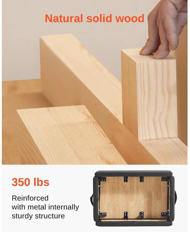 Alt view image 2 of 7 - VEVOR Pilates Box for Reformer Pilates Equipment Accessory for Exercises Black