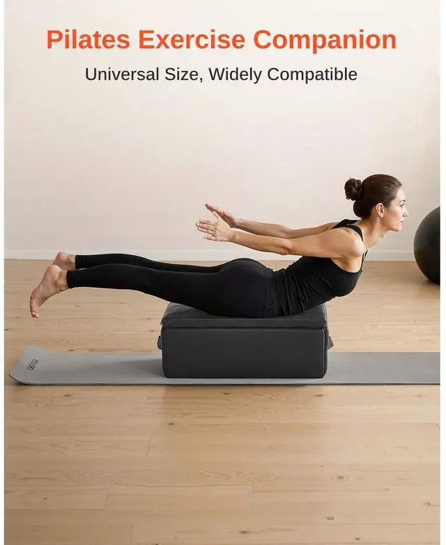 Alt view image 5 of 7 - VEVOR Pilates Box for Reformer Pilates Equipment Accessory for Exercises Black