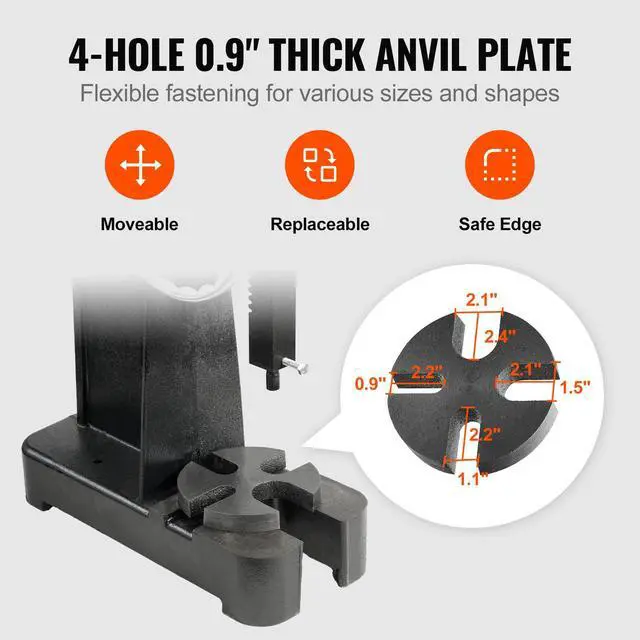 Alt view image 5 of 7 - Arbor Press, 3 Ton Ratchet Type Arbor Press, Ratchet Leverage Arbor Press with Handwheel, 12.2" Maximum Height, Cast Iron Manual Desktop Punch Press, for Stamping, Bending, Stretching, Forming