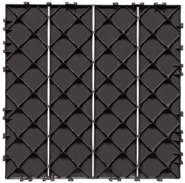 Main image of Interlocking Deck Tiles, 36 Pack,11.6"x11.6" 36 sq. ft Plastic Waterproof Outdoor Flooring All Weather Use, Patio Floor Decking Covering Tiles for Porch Poolside Balcony Backyard, Dark Brown