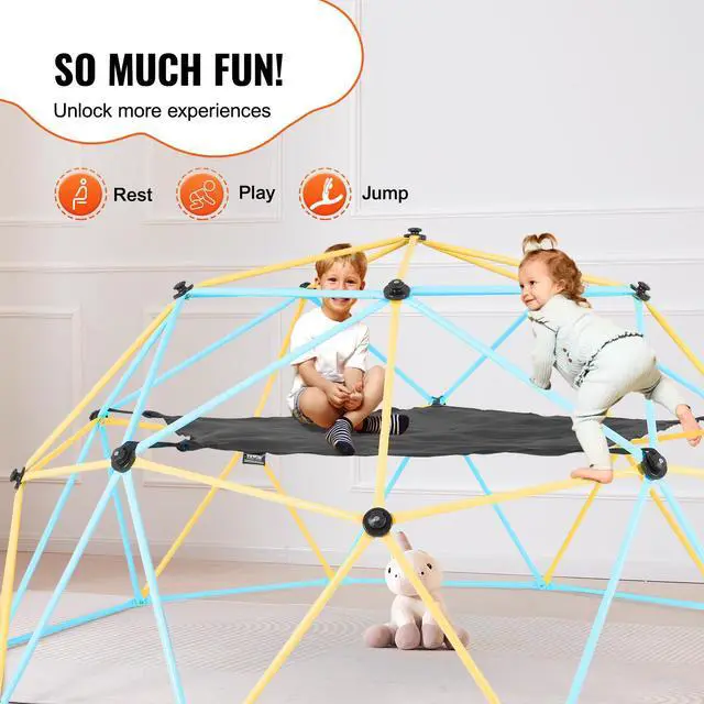 Alt view image 3 of 7 - Dome Climber Hammock,Climbing Dome Hammock Suitable for 10ft Dome Climbing, Load-Bearing 350 Pounds, Pentagon Jungle Gym Hammock for Outdoor,Accessory for Climbing Dome, (Hammock Only)