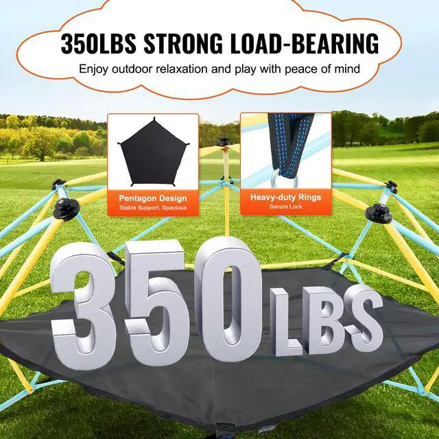Alt view image 4 of 7 - Dome Climber Hammock,Climbing Dome Hammock Suitable for 10ft Dome Climbing, Load-Bearing 350 Pounds, Pentagon Jungle Gym Hammock for Outdoor,Accessory for Climbing Dome, (Hammock Only)