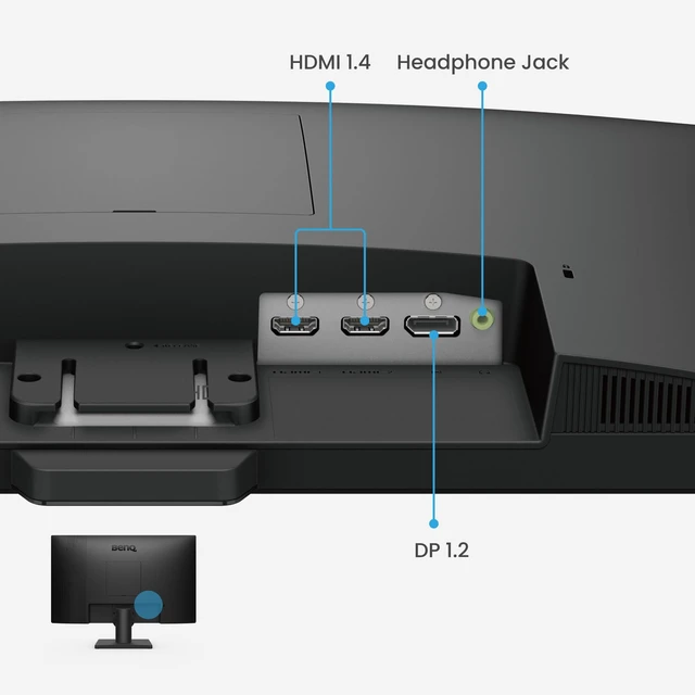 Alt view image 7 of 7 - GW2490 24" Computer Monitor 100Hz FHD 1920x1080p IPS Eye-Care Tech VESA Mount Thin Bezel Low Blue Light Adaptive Brightness Wall Mount Built-in Speakers DisplayPort HDMI Port2