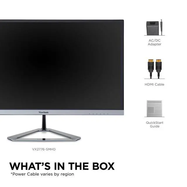 Alt view image 5 of 6 - VX2276-SMHD 22 Inch 1080p Monitor, IPS Display with Ultra-Thin Bezels and Eye Care Technology for Home and Office Entertainment, DisplayPort, HDMI, and VGA Inputs