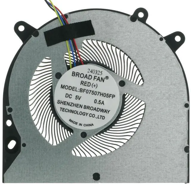 Alt view image 4 of 5 - Mini PC CPU Cooling Fan for Beelink SER4 SER 4 BF07507H05FP DC 5V 0.5A 4PIN MD7508HS