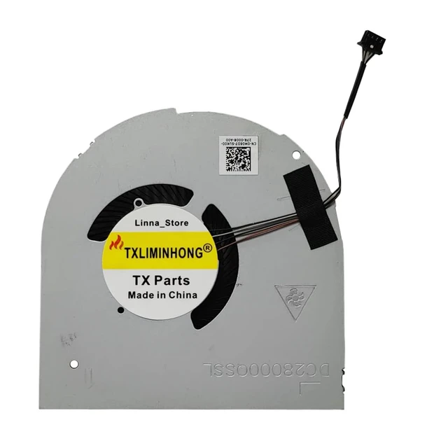 Alt view image 3 of 4 - TXLIMINHONG New Compatible CPU and GPU Cooling Fan for DELL Procision 7550 M7550 7560 M7560 RTX4000 0M06D7 0CD6WC 2020 Series Dedicated EG75070S1-C530-S9A EG75070S1-C540-S9A DC5V 0.6A Fan