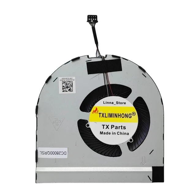 Alt view image 4 of 4 - TXLIMINHONG New Compatible CPU and GPU Cooling Fan for DELL Procision 7550 M7550 7560 M7560 RTX4000 0M06D7 0CD6WC 2020 Series Dedicated EG75070S1-C530-S9A EG75070S1-C540-S9A DC5V 0.6A Fan