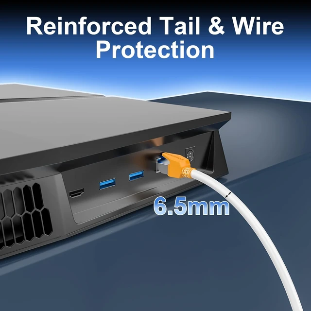 Alt view image 4 of 5 - MUKSIRON Cat 8 Ethernet Cable 30 ft, Shielded RJ45 Network LAN Cable