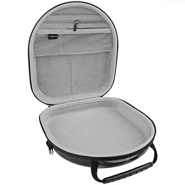 Alt view image 2 of 5 - Geekria Shield Headphones Case Compatible with Soundcore Q45, B&O H100/H95, Sony WH-1000XM5, Hard Shell Travel Carrying Bag with Cable Storage (Black)