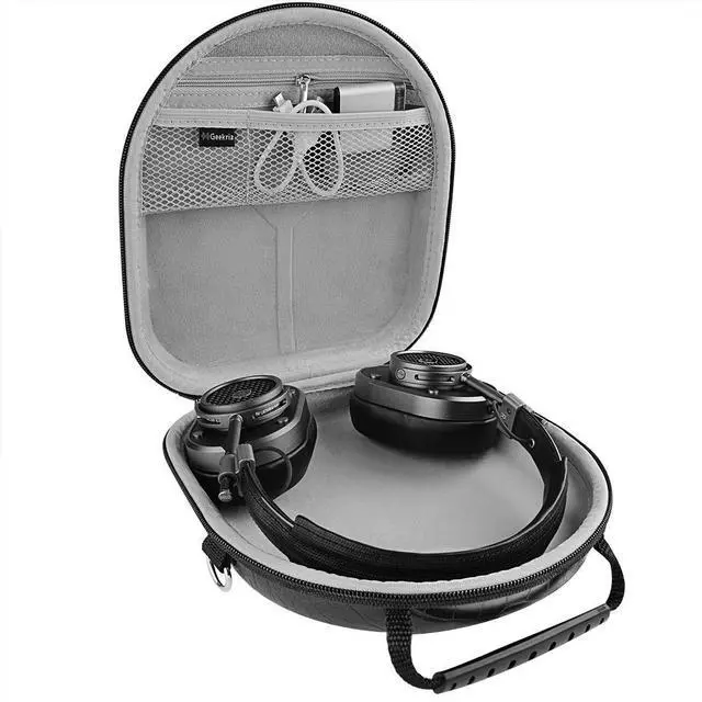 Alt view image 3 of 5 - Geekria Shield Headphones Case Compatible with Soundcore Q45, B&O H100/H95, Sony WH-1000XM5, Hard Shell Travel Carrying Bag with Cable Storage (Black)