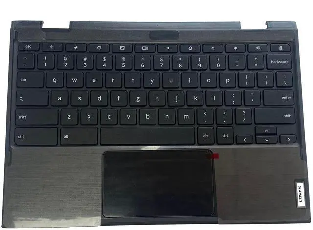Main image of LTPRPTS Replacement Laptop Upper Case Palmrest Non-Backlit Keyboard Touchpad Assembly Part for Lenovo 300E Chromebook 2nd Gen AST 82CE 5CB0Z21541 Black