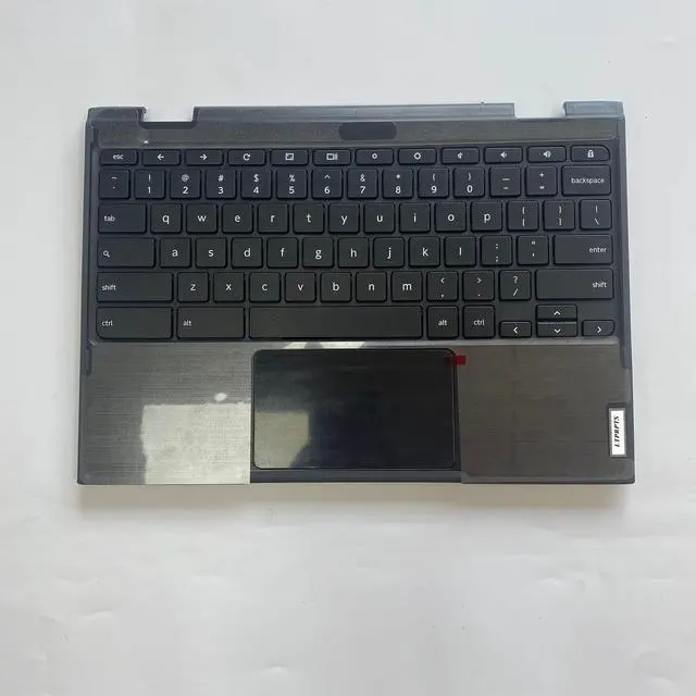 Alt view image 3 of 5 - LTPRPTS Replacement Laptop Upper Case Palmrest Non-Backlit Keyboard Touchpad Assembly Part for Lenovo 300E Chromebook 2nd Gen AST 82CE 5CB0Z21541 Black