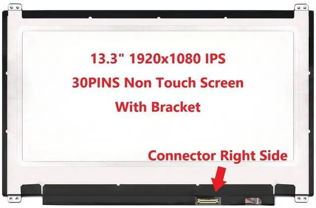 Alt view image 3 of 5 - Fullcom New LCD Replacement Screen (Non Touch) 13.3 Inch IPS LP133WF2-SPL1 FHD 1920x1080 30 Pin Matte for Lenovo PN SD10K32420 FRU 01AW152 for Laptop/Display/Screen/LCD Application
