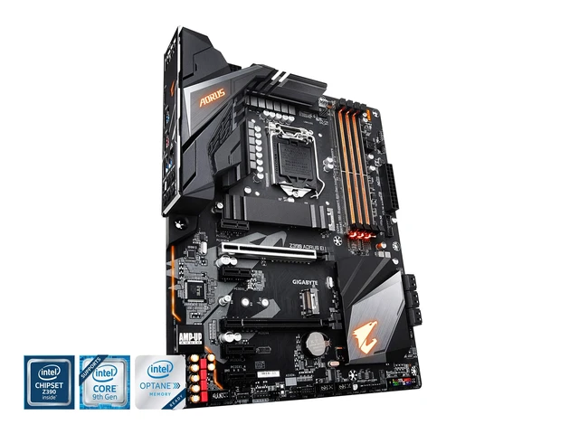Alt view image 3 of 5 - Gigabyte Z390 AORUS Elite (Intel LGA1151/Z390/ATX/2xM.2/Realtek ALC1220/RGB Fusion/Gaming Motherboard)