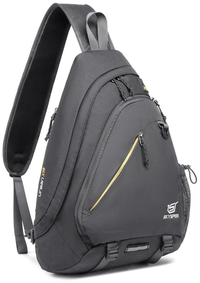 Main image of SKYSPER Sling Laptop Bag (Up to 13 Inch) - 18L Crossbody Sling Backpack Travel Shoulder Bag Hiking Daypack for Men Women(Darkgrey)
