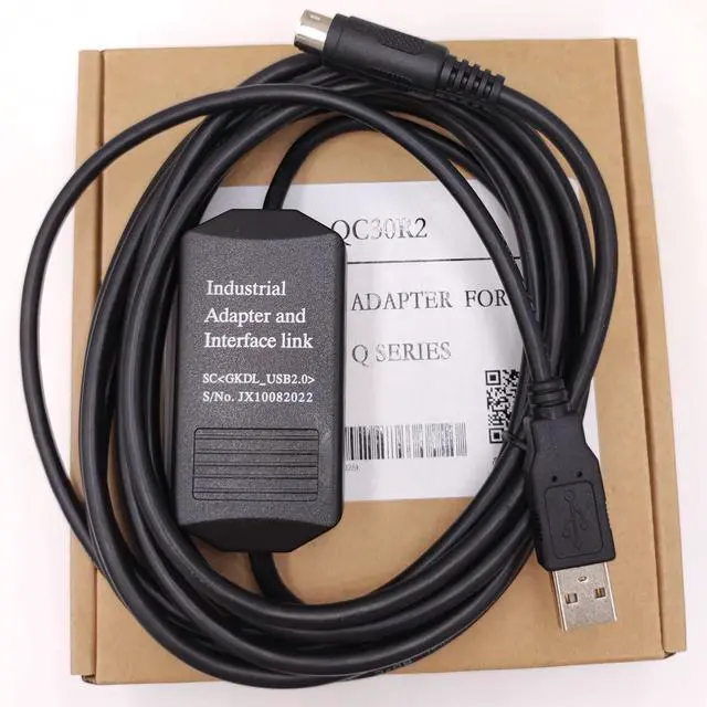 Alt view image 2 of 5 - LITKEQ USB Programming Cable for Mitsubishi PLC Q Series, for USB-QC30R2 Replacement, Adaptive Baud Rate, 6 FT.