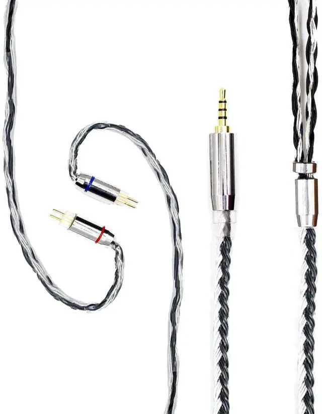 Main image of FEDAI Earphone Cable Upgrade 24 Core Silver Plated Copper Cable HiFi Headphones IEM Cable with 2 Pin for ES4 ZST ZSN AS10 ZS10 CCA C10 C16 ZSX ZS10 PRO AS16 ZSR TRN V80 V90 BA5C12(2.5mm,2pin)