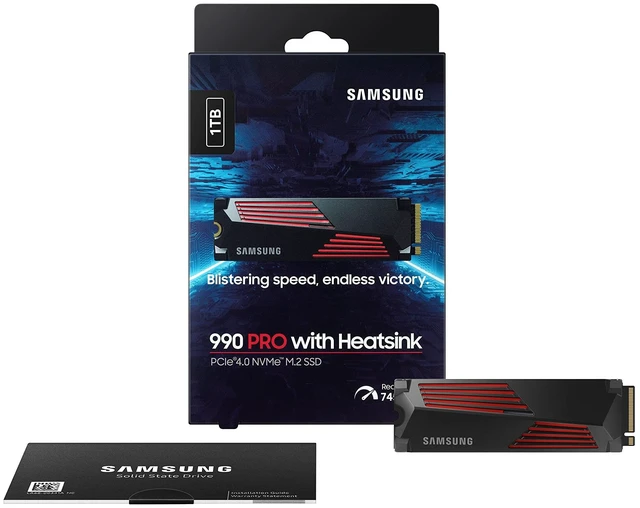Alt view image 3 of 5 - Samsung SSD 990 PRO with Heatsink 1TB, NVMe M.2, Up to 7,450MB/s