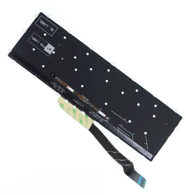 Alt view image 3 of 5 - LeFix US Blue Backlit Keyboard Frameless(Without Frame) Replacement Compatible with DELL G3(3779),G3(3590),G3(3579),G5(5587),G5(5590),G7(7588,7590 7790) -Blue Print
