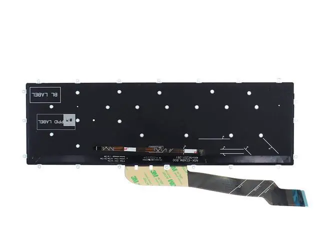 Alt view image 5 of 5 - LeFix US Blue Backlit Keyboard Frameless(Without Frame) Replacement Compatible with DELL G3(3779),G3(3590),G3(3579),G5(5587),G5(5590),G7(7588,7590 7790) -Blue Print