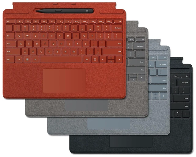 Alt view image 5 of 5 - Microsoft Surface Pro Signature Keyboard with Microsoft Surface Slim Pen 2 - Platinum