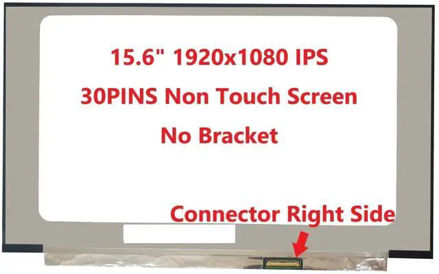 Alt view image 3 of 5 - FULLCOM New LCD Replacement Screen FHD 1920x1080 (Non Touch) 15.6 Inch (No Brackets) 30 Pin Matte for Lenovo t560 FRU 01YN165 for Laptop/Display/Screen/LCD Application